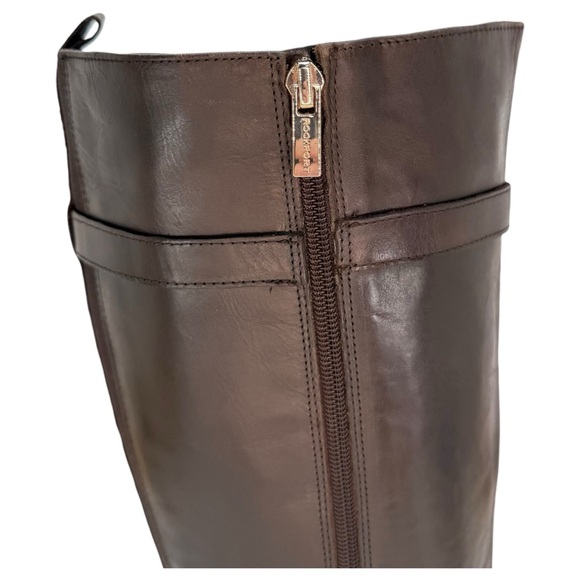 Rockport Harper Brown Leather Knee High Wide Calf Womens Boots Size 6.5M - Picture 9 of 16